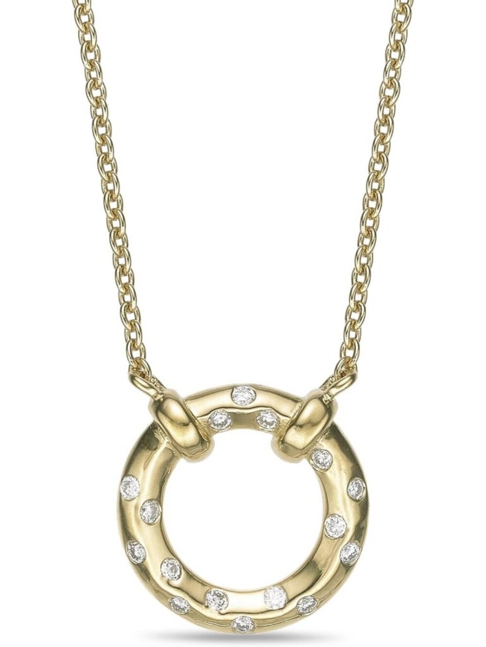 Stunning Lab Grown Diamond Pendant Necklace for Women in 18K Gold & Silver